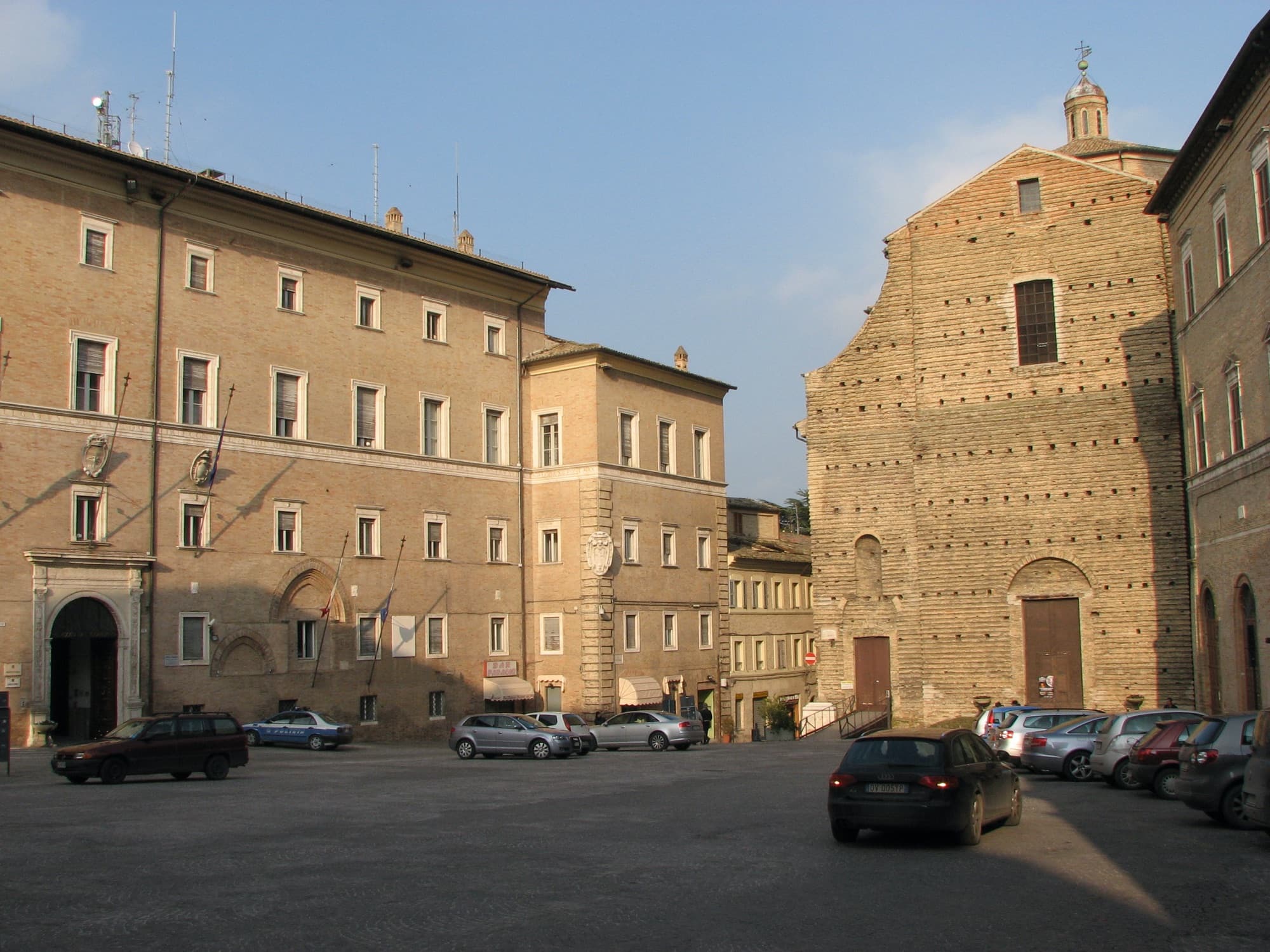 Piazza della Libertà van Macerata in Le Marche